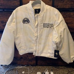 Darc Sport Off White Camo Bomber Jacket